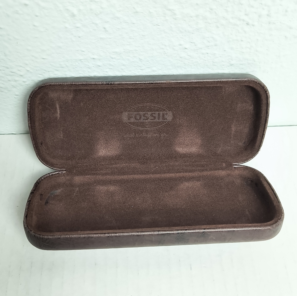 Fossil Vintage Clamshell Hard Case Storage Eyegla… - image 5